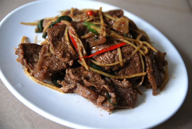 Makansutra Recipe Stir fry Sha Cha Beef Slices