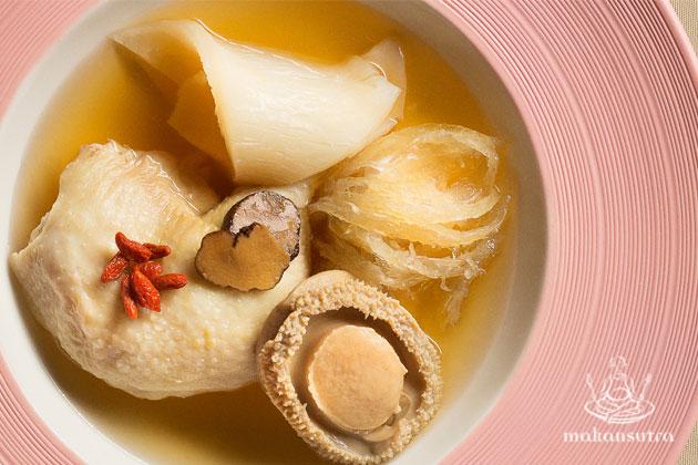 Makansutra Easy Cny Recipe Chicken Soup With Bird S Nest Fish Maw Abalone And Black Truffles