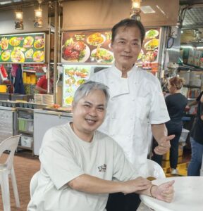 Chef Ah Yau (seated) & Chef Ka Keong 